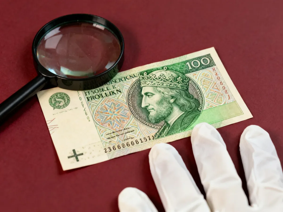 Banknot kolekcjonerski z błędem druku i wyjątkową numeracją